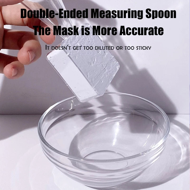 Transparent Mixing Bowl Set DIY Facemask Mixing Tools Soft Applicator Brushes Spatula for Face Deep Cleaning Beauty Skin Care