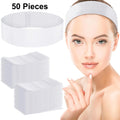50/100/200PCS Disposable Facial Headbands for Women – Soft Non-Woven Spa Headbands for Facials, Makeup, Skincare, Salon Use