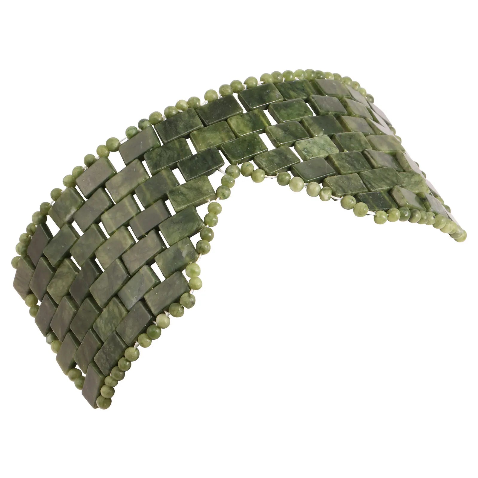 Jade Eye Mask Portable Jade Stone Facial Mask Comfortable Green Cooling Eye Cover Home Beauty SPA Salon Skincare Beauty Massager