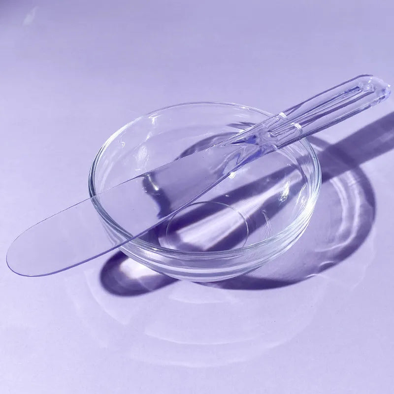 Transparent Mixing Bowl Set DIY Facemask Mixing Tools Soft Applicator Brushes Spatula for Face Deep Cleaning Beauty Skin Care