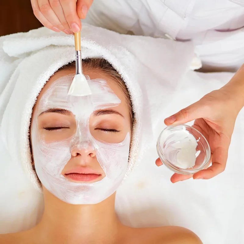 Transparent Mixing Bowl Set DIY Facemask Mixing Tools Soft Applicator Brushes Spatula for Face Deep Cleaning Beauty Skin Care