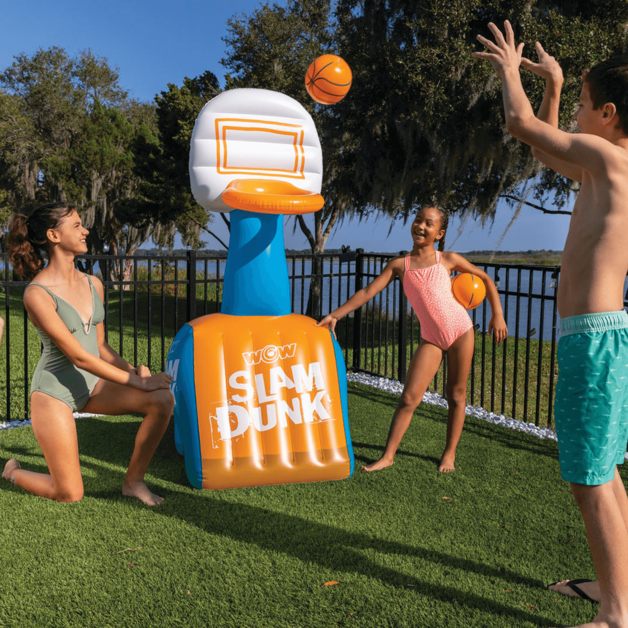WOW Watersports Slam Dunk Hoop and Basketballs-1