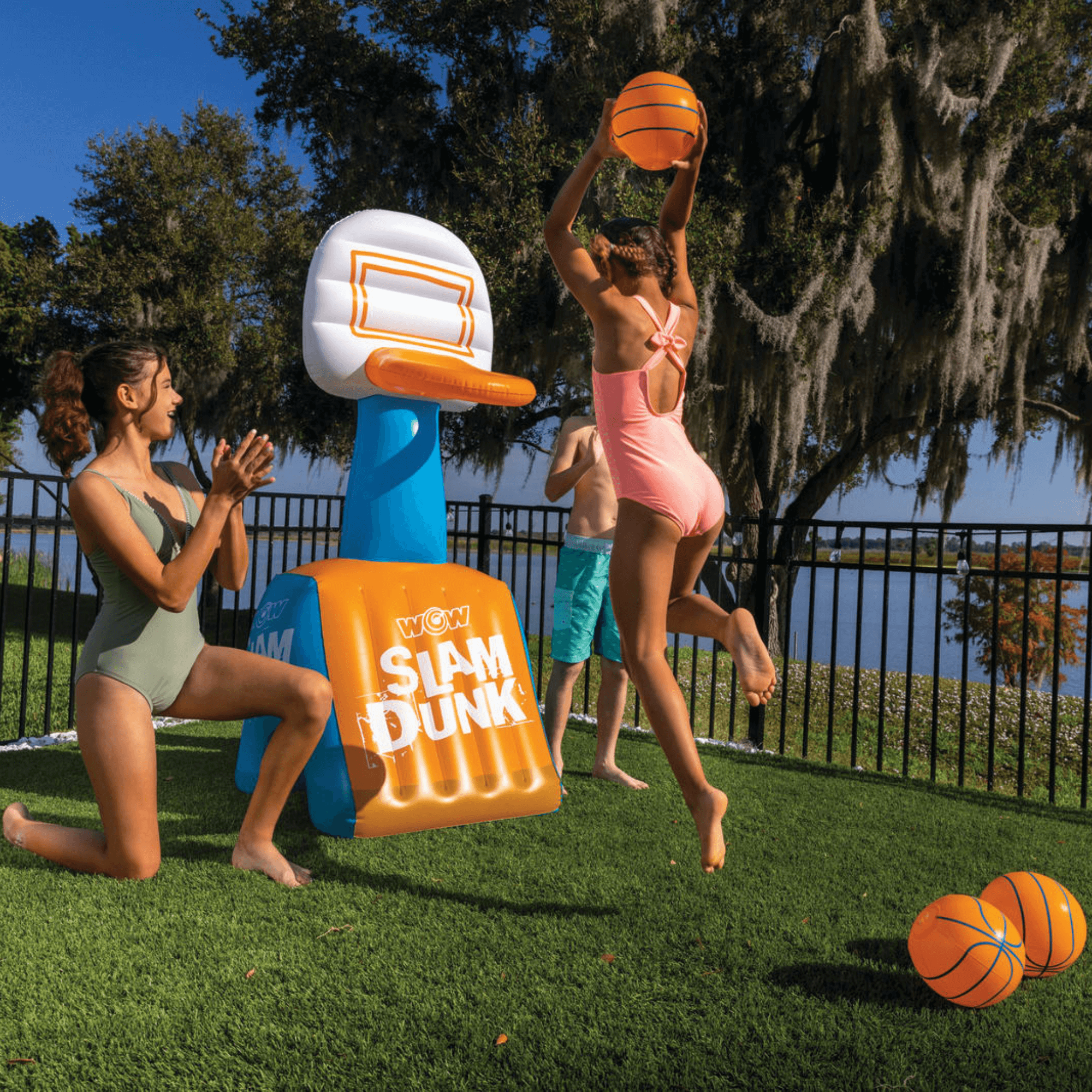 WOW Watersports Slam Dunk Hoop and Basketballs-3