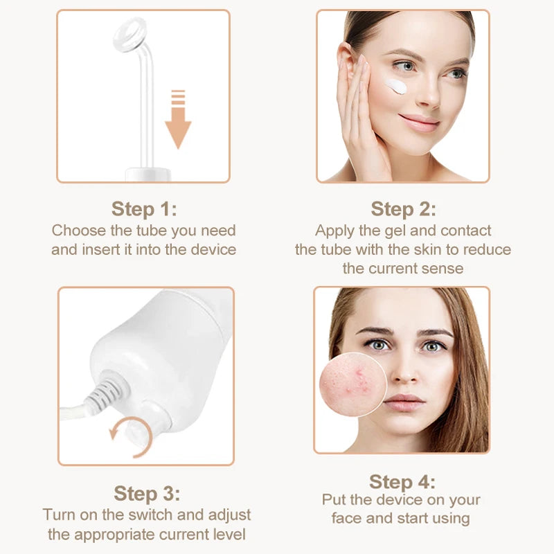 High Frequency Replacement Electrodes Glass Tube Facial Electrotherapy Wand Skin Care Spot Remover Beauty Device Therapy Wand