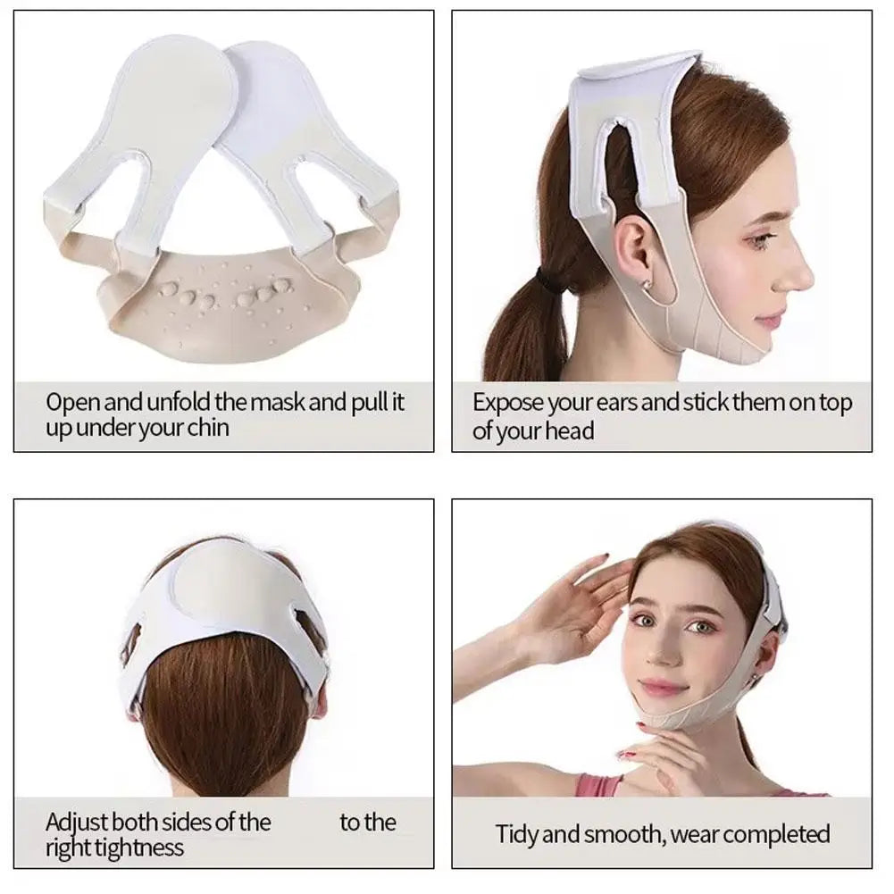 Reusable Face Slimming Bandage V Line Face Shaper Women Chin Cheek Lift Up Belt Facial Massage Strap Face Skin Care Beauty Tools