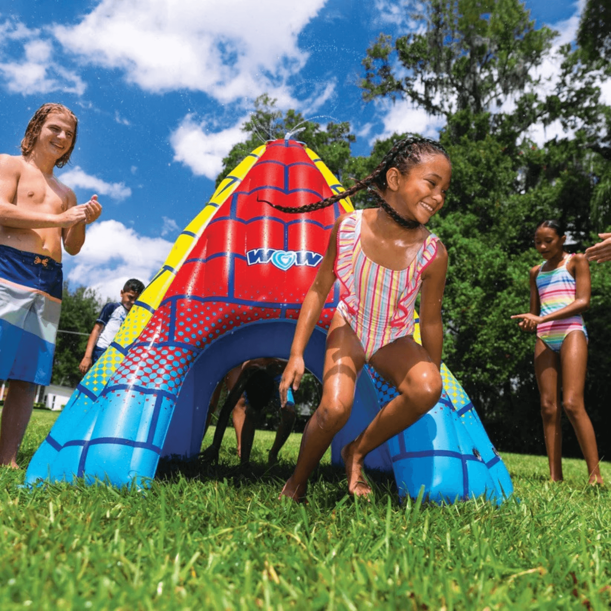 WOW Watersports 5.5ft Rainbow Pyramid Backyard Sprinkler-3
