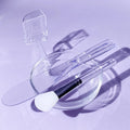 Transparent Mixing Bowl Set DIY Facemask Mixing Tools Soft Applicator Brushes Spatula for Face Deep Cleaning Beauty Skin Care