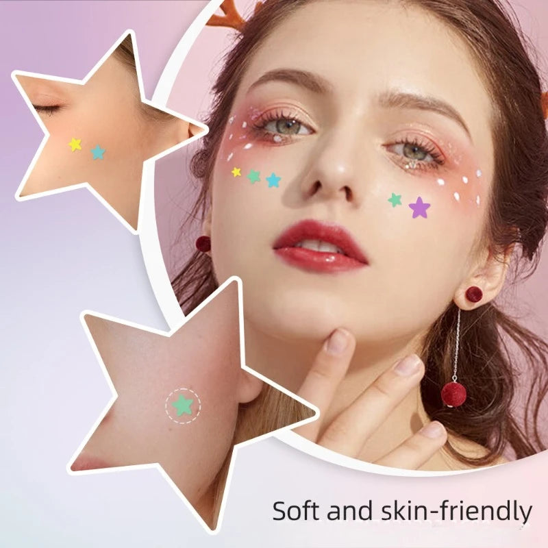 280pcs Star Shaped Pimple Patch Acne Colorful Invisible Acne Removal Skin Care Sticker Concealer Face Spot Beauty Skin Care Tool