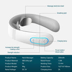 Pulse Neck Massager Electric Smart EMS Cervical Massagers TENS Pain Relief Relaxation Muscle Kneading Massage