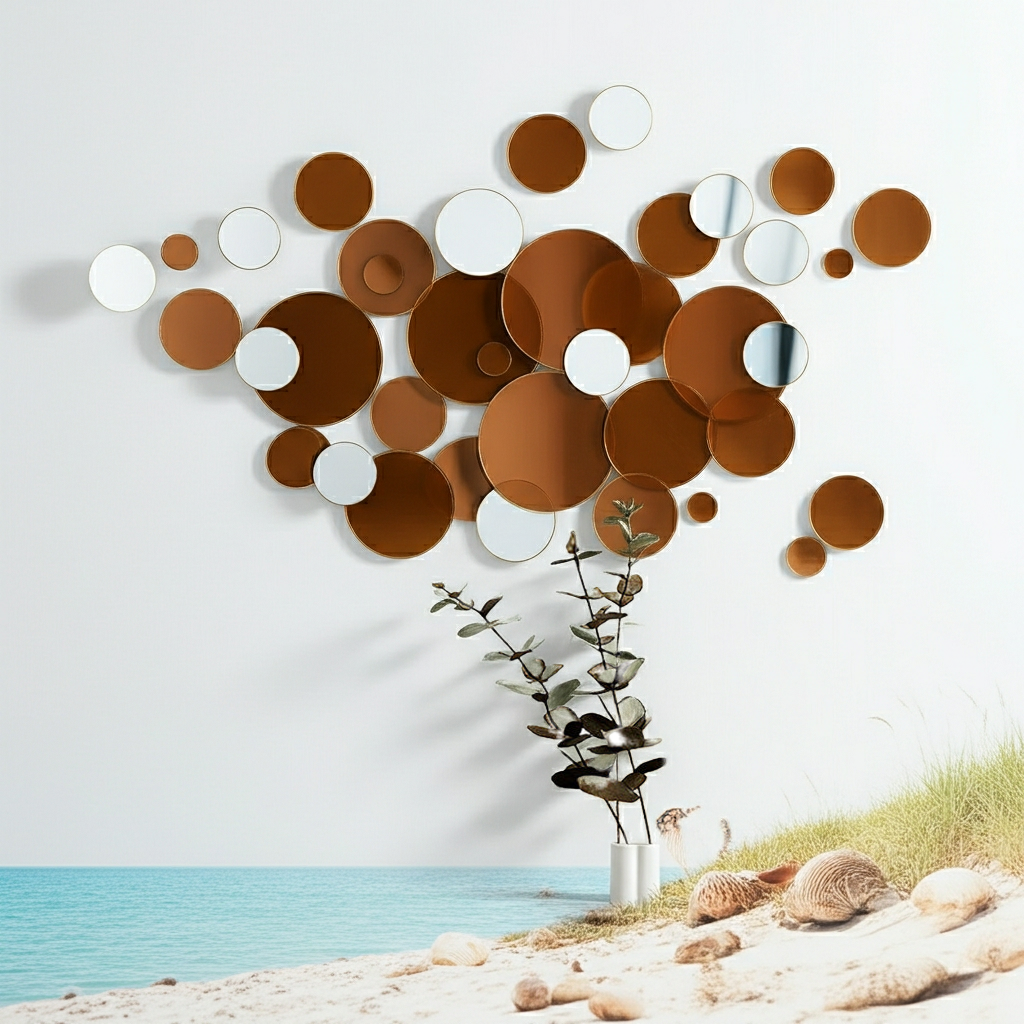 Big And Small Circles Mirror Sticker 3D Stereo Acrylic Wall Decoration