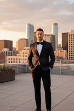 "Amsterdam" Tuxedo Jacket Peak-2