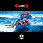 WOW Watersports Zig Zag 1 Person Steerable and Towable Water Tube For Pool and Lake-4