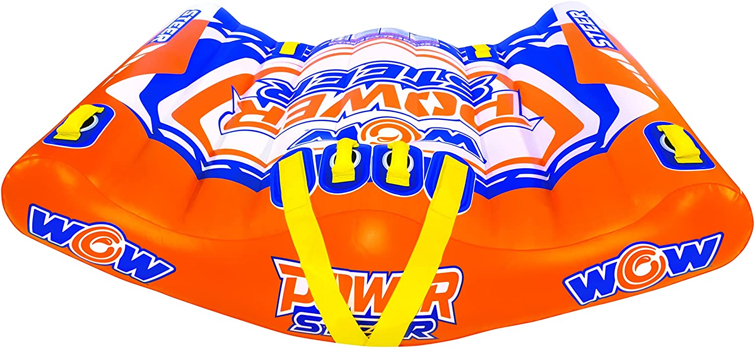 WOW Watersports Power Steer 2 Person 2P Steerable Deck Tube Towable-4