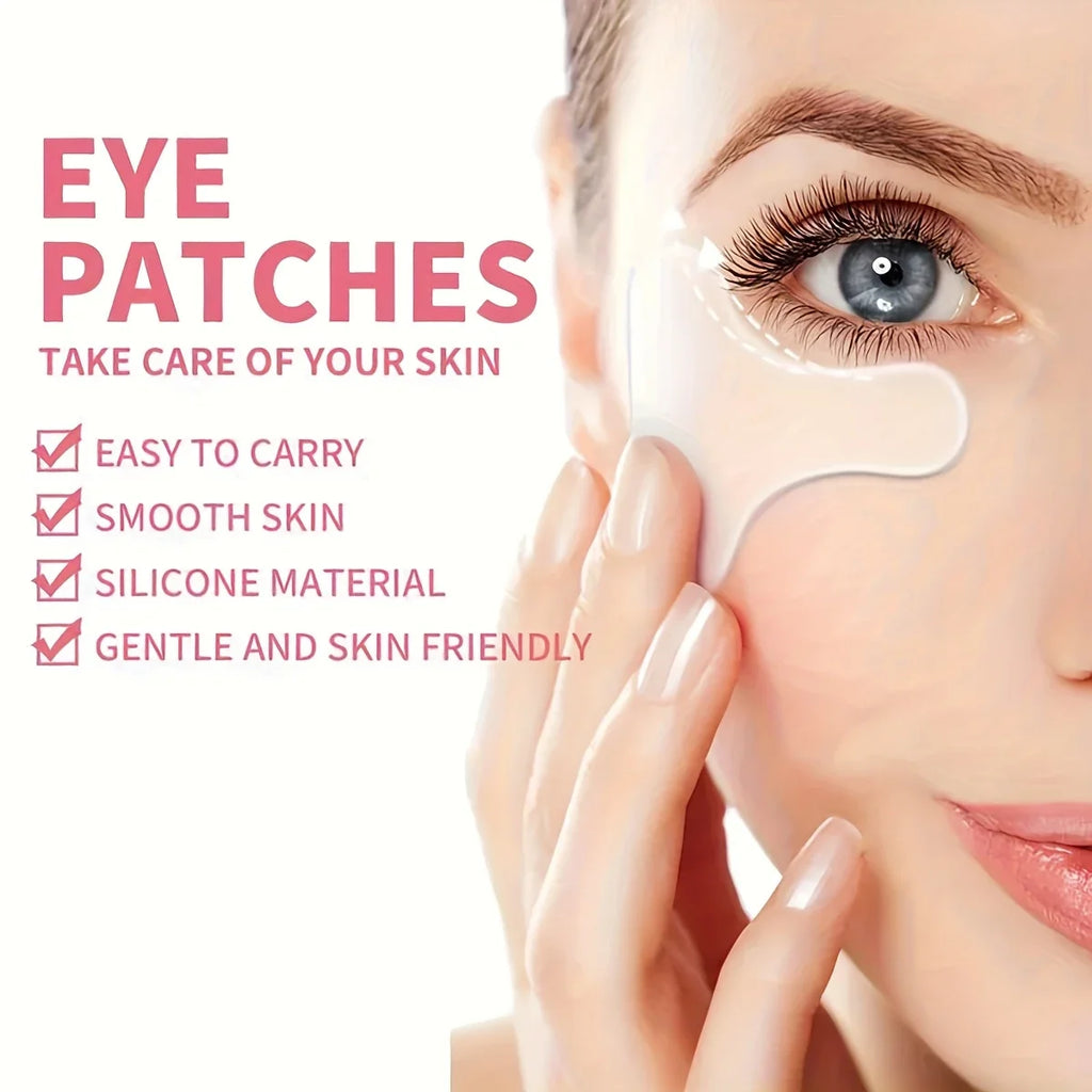 Silicone Eye Patch Silicone T-shaped Eye Patch Portable Facial Skincare Overnight Remove Lines Facial Beauty Tool