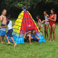 WOW Watersports 5.5ft Rainbow Pyramid Backyard Sprinkler-0