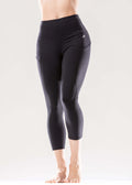 Jolie High-Waisted Capri Leggings with Hip Pockets-0
